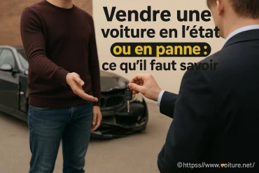 Vendre une voiture en l'état ou en panne : que faut-il savoir