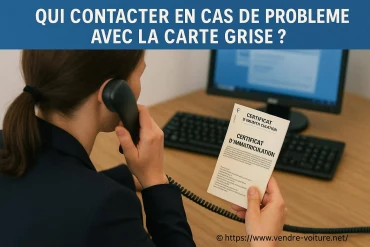 Qui contacter en cas de problème avec la carte grise ?