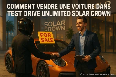 Comment vendre une voiture dans test drive unlimited solar crown