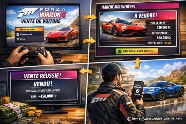 Vendre une voiture sur Forza Horizon 5 : étapes clés et conseils pratiques