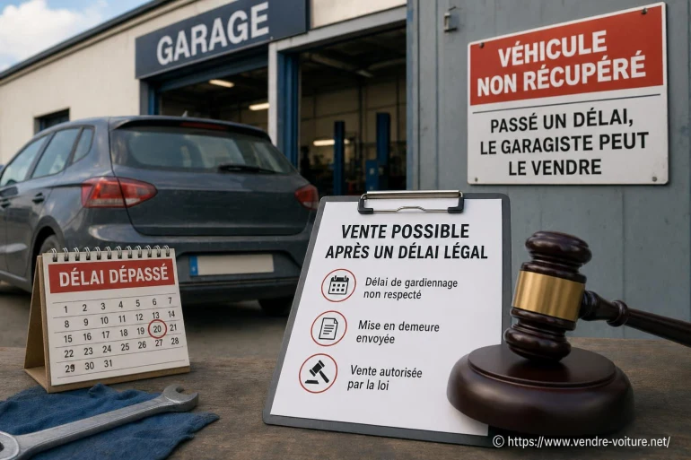 Un garagiste peut-il vendre votre voiture si vous ne la récupérez pas à temps