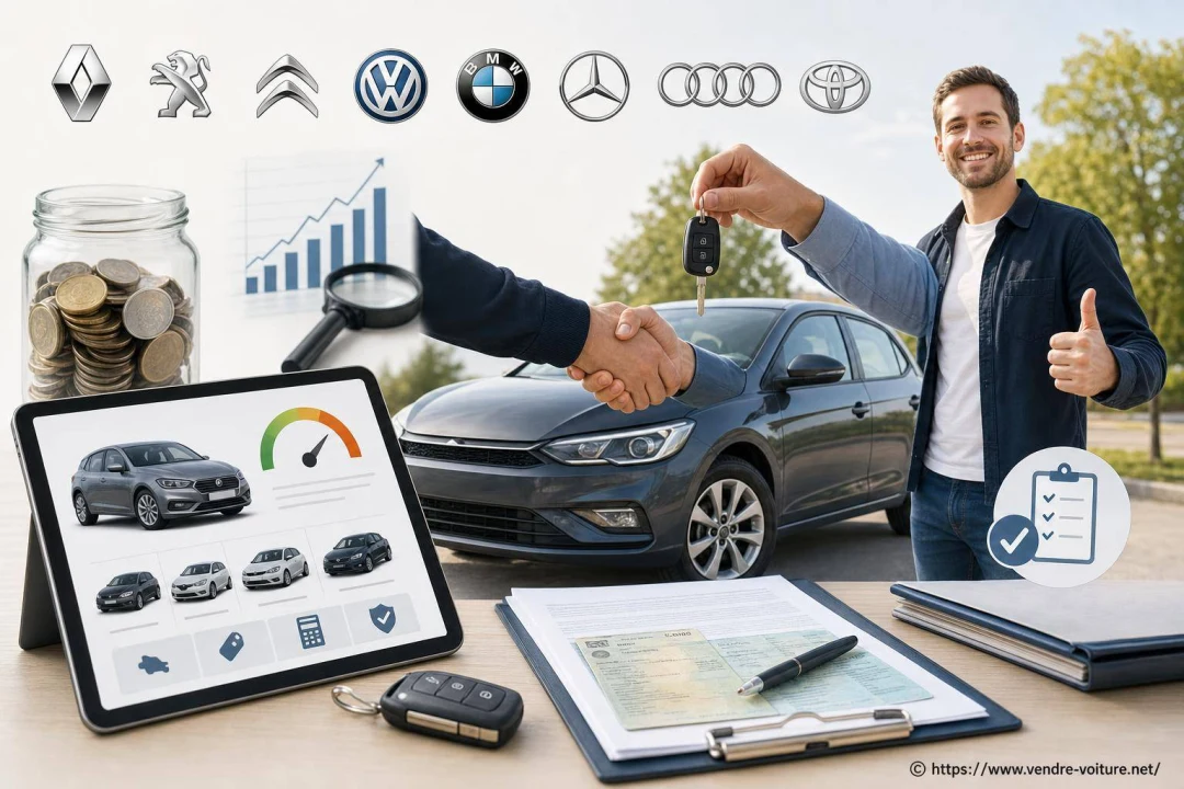 Revendre sa voiture par marque : Renault, Peugeot, BMW, Audi...