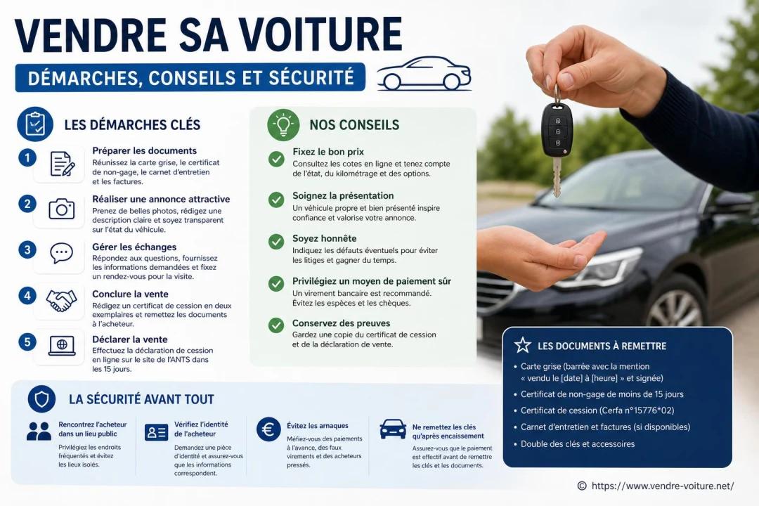 Vendre sa voiture : démarches, conseils et sécurité