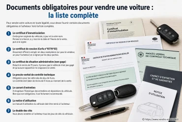 Documents obligatoires pour vendre une voiture : la liste complète