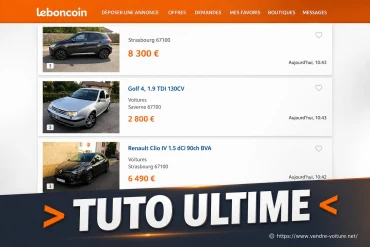Vendre sa voiture sur LeBonCoin : annonce, prix, photos et sécurité