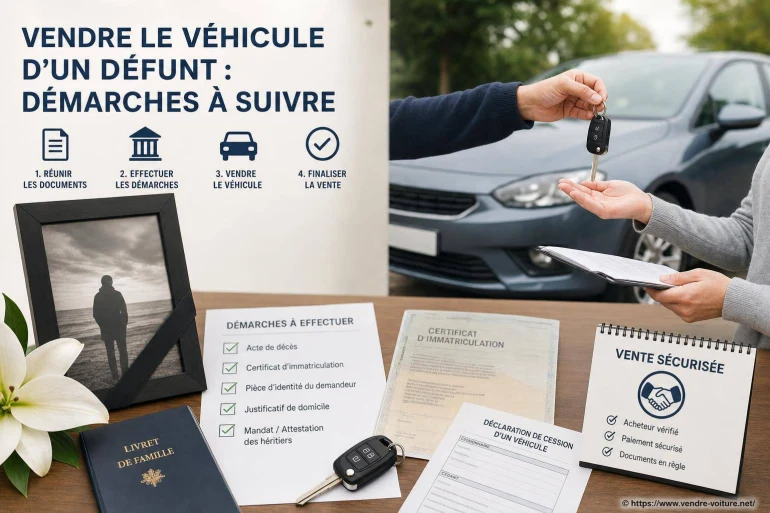 Vendre le véhicule d’un défunt : quelles démarches suivre pour réussir la cession