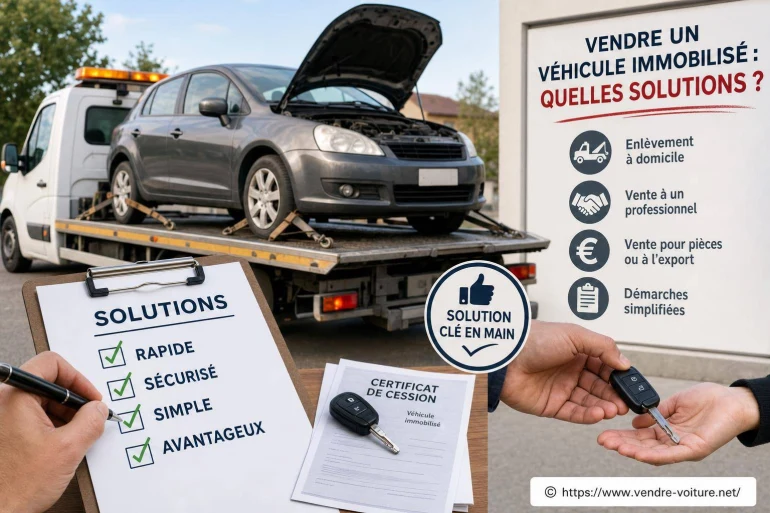 Vendre un véhicule immobilisé : quelles solutions pour réussir la vente ?