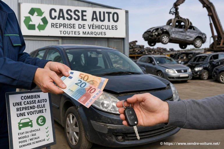 Combien une casse auto reprend-elle une voiture ?
