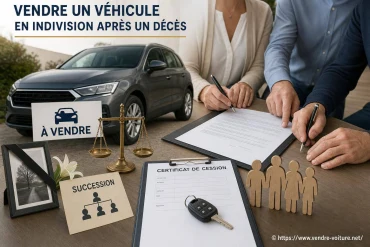 Vendre un véhicule en indivision après un décès : les démarches