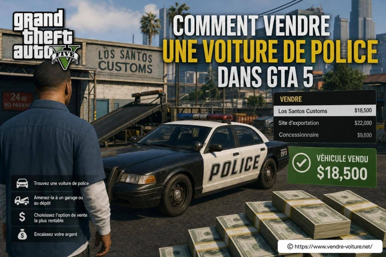Comment vendre une voiture de police dans GTA 5 ?
