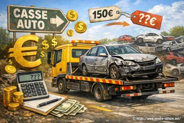 Quel est le coût d'un remorquage vers la casse auto ?
