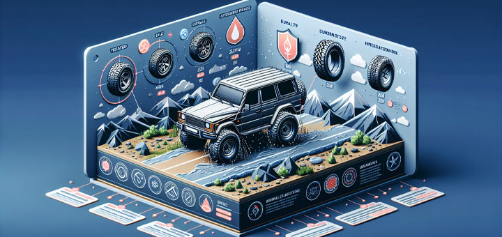Les points clés pour choisir vos pneus de 4x4 