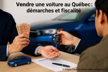 Vendre une voiture au Québec : quelles démarches et quelle fiscalité