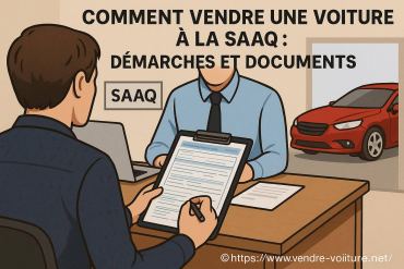 Comment vendre une voiture à la SAAQ : démarches et documents indispensables