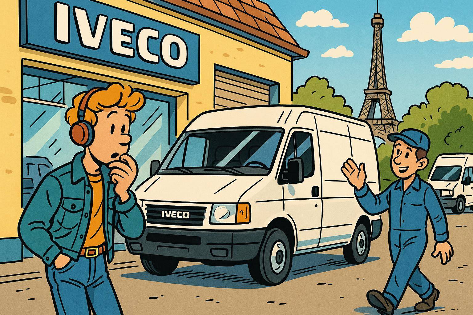 livraison camion iveco paris