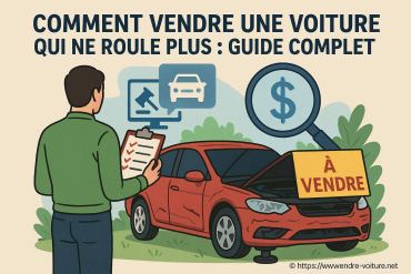 Comment vendre une voiture qui ne roule plus : guide complet