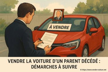 Vendre la voiture d'un parent décédé : quelles démarches suivre