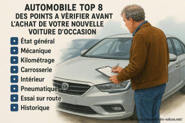 Automobile top 8 des points à vérifier avant l'achat d'une voiture d'occasion