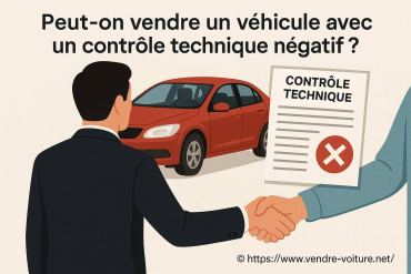 Peut-on vendre un véhicule avec un contrôle technique négatif ?
