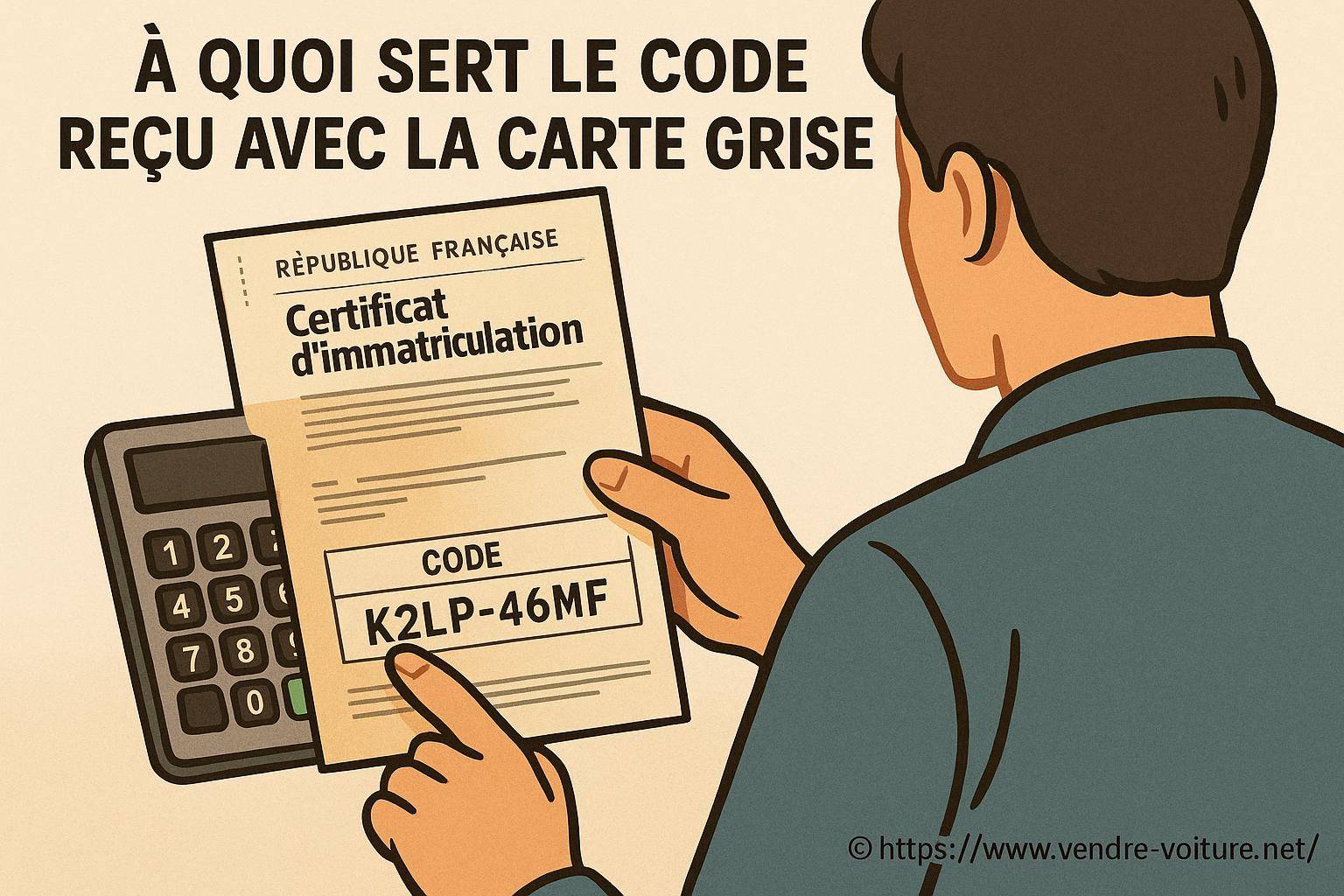 À quoi sert le code reçu avec la carte grise ?