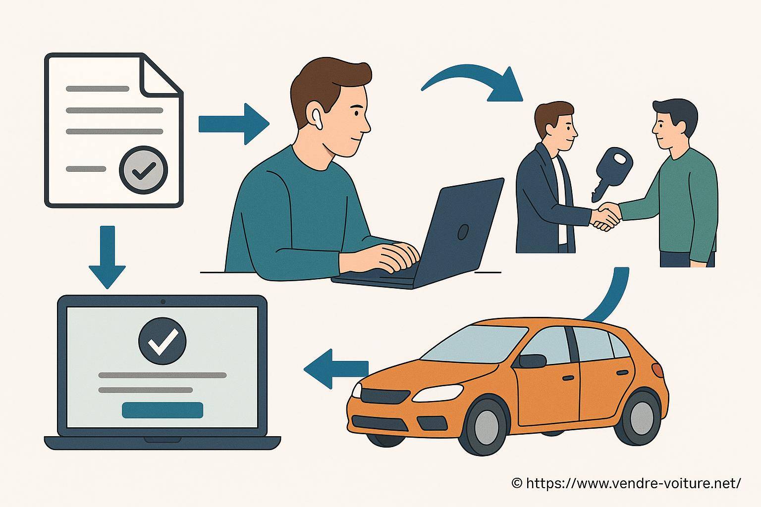Processus de vente de voiture en ligne