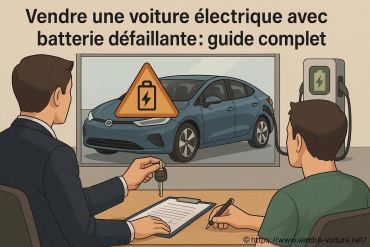 Vendre une voiture électrique avec batterie défaillante : guide complet