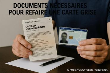 Documents nécessaires pour refaire une carte grise : que faut-il fournir ?