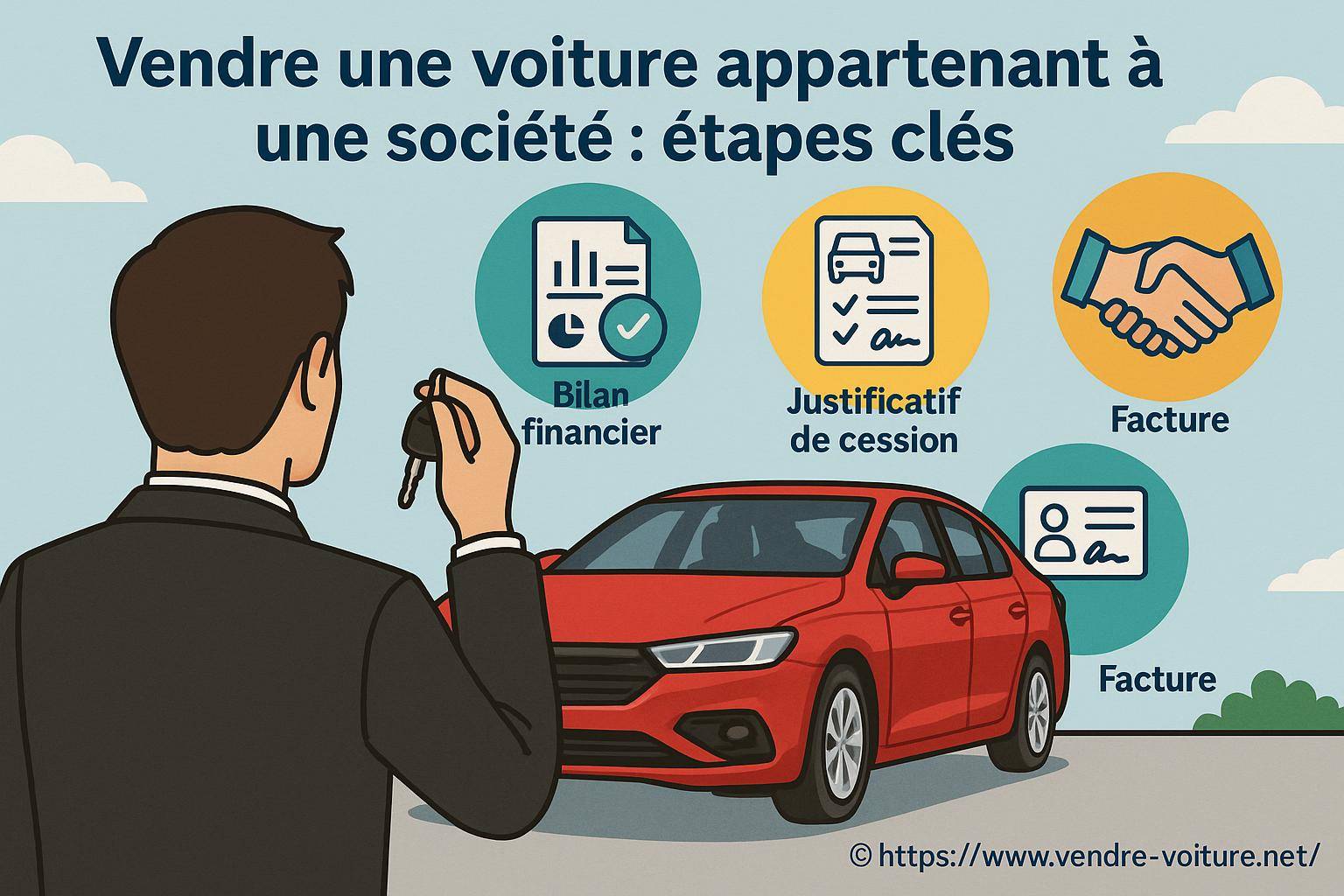 Vendre une voiture appartenant à une société : quelles sont les étapes clés