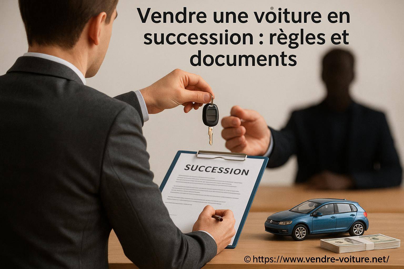 Vendre une voiture en succession : quelles règles et quels documents respecter