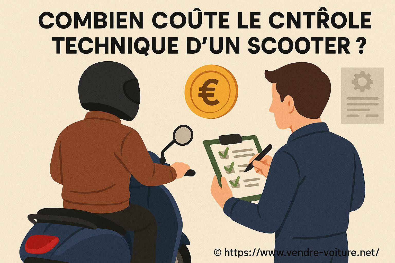Combien coûte le contrôle technique d'un scooter ?