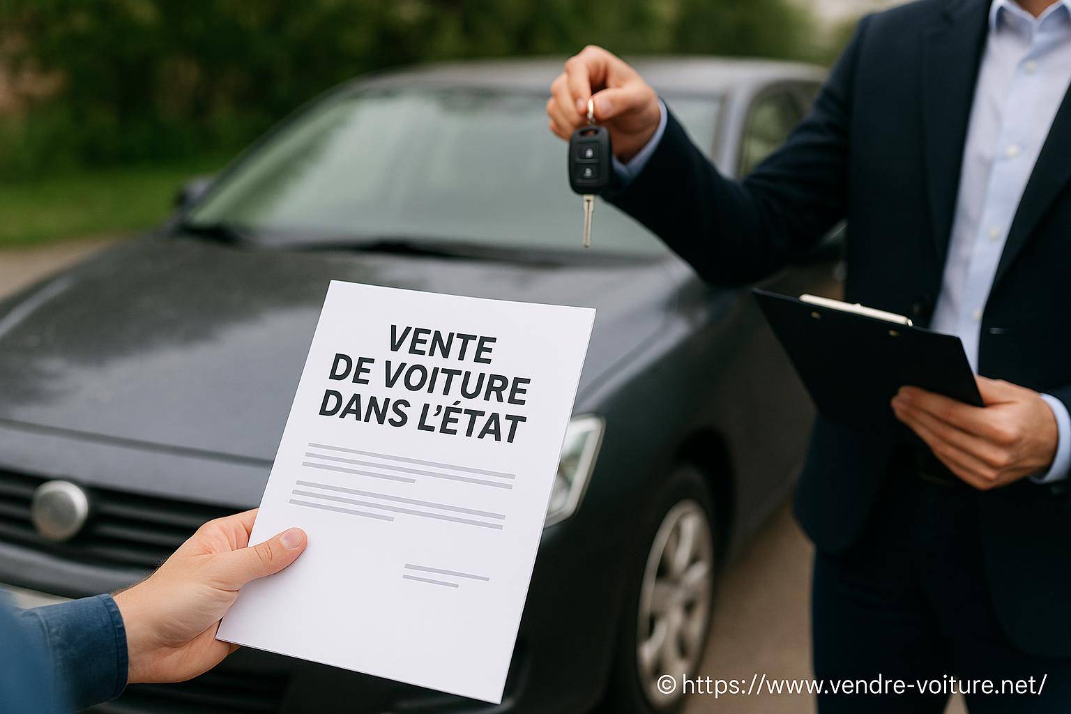 Vendre une voiture dans l'état : que faut-il savoir avant de conclure