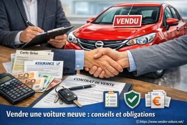 Vendre une voiture neuve : conseils pratiques et obligations à connaître