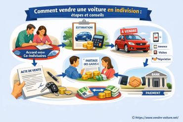Comment vendre une voiture en indivision : étapes clés et conseils pratiques