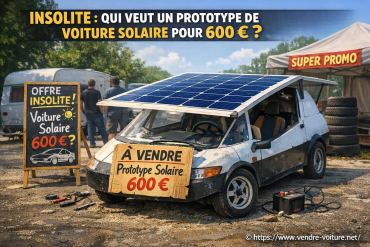 Insolite : qui veut un prototype de voiture solaire pour 600 euros ?