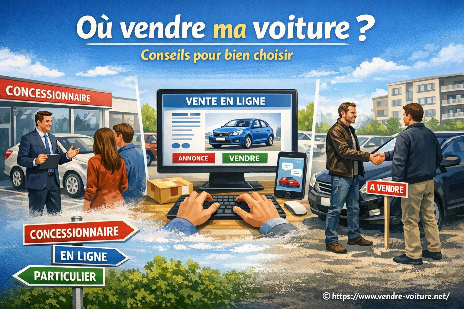 Où vendre ma voiture : conseils pour bien choisir le meilleur endroit