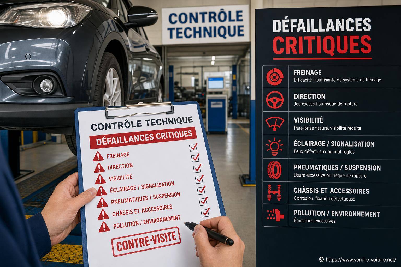 Contrôle technique : quelles sont les défaillances critiques à éviter ?
